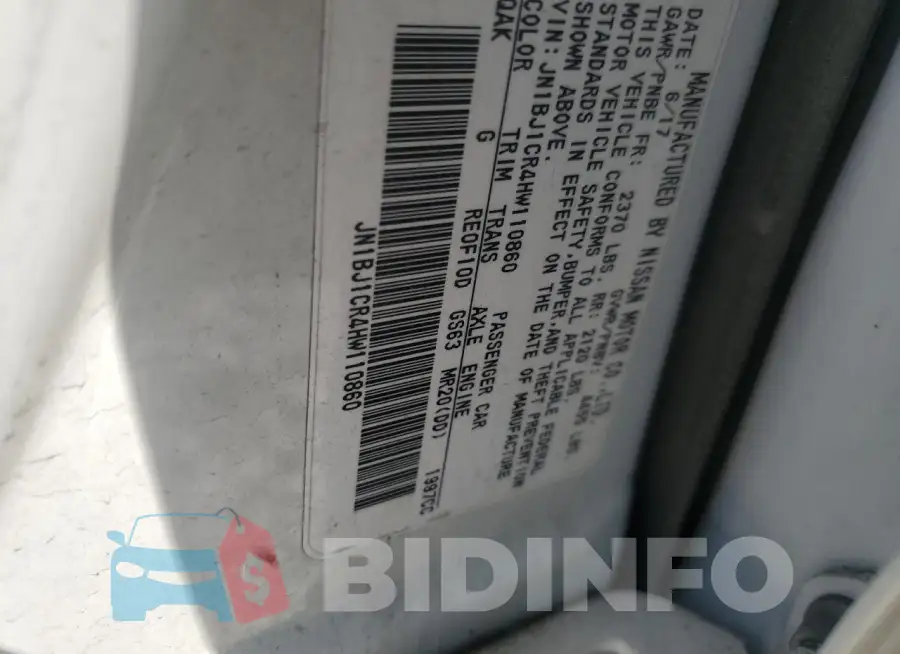 JN1BJ1CR4HW110860 Photo# 13