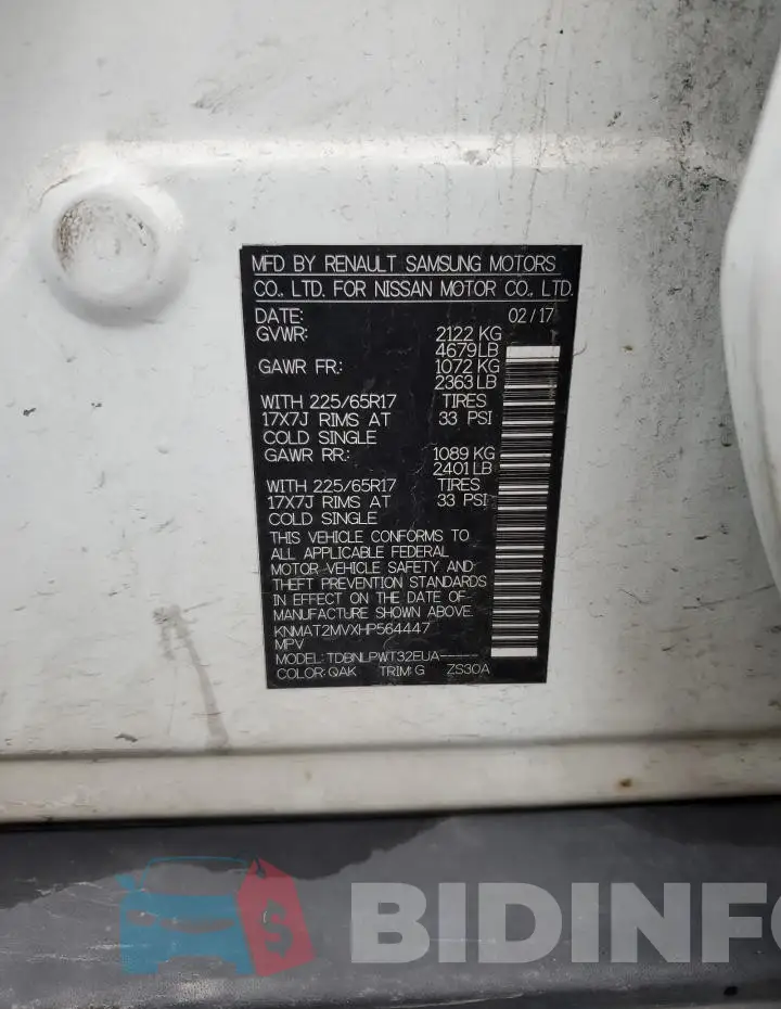 KNMAT2MVXHP564447 Photo# 13