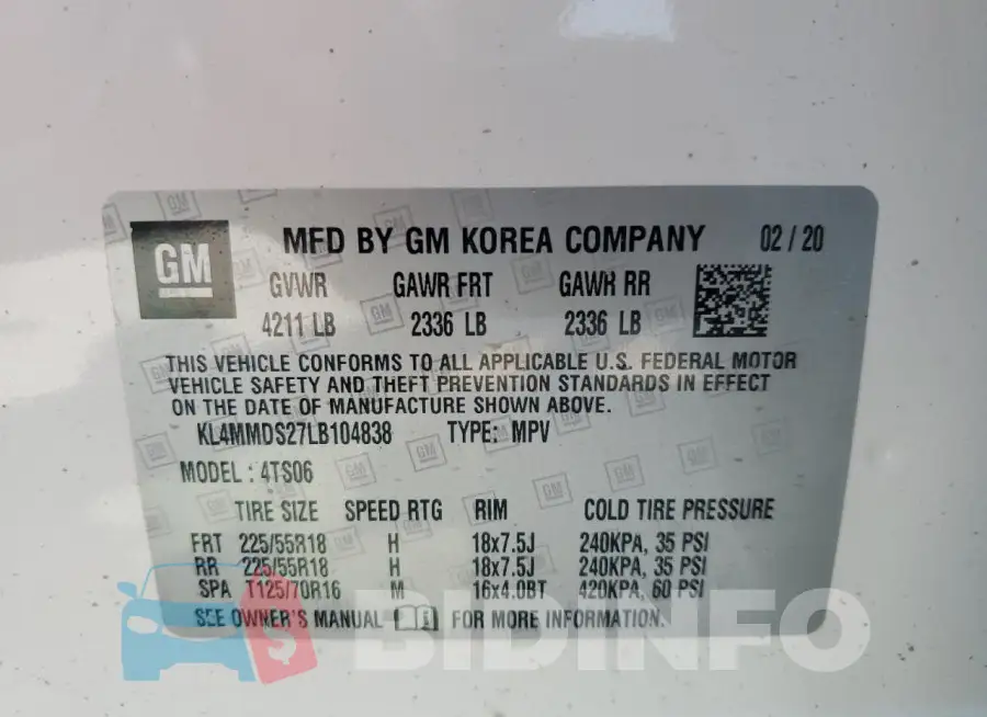 KL4MMDS27LB104838 Photo# 12