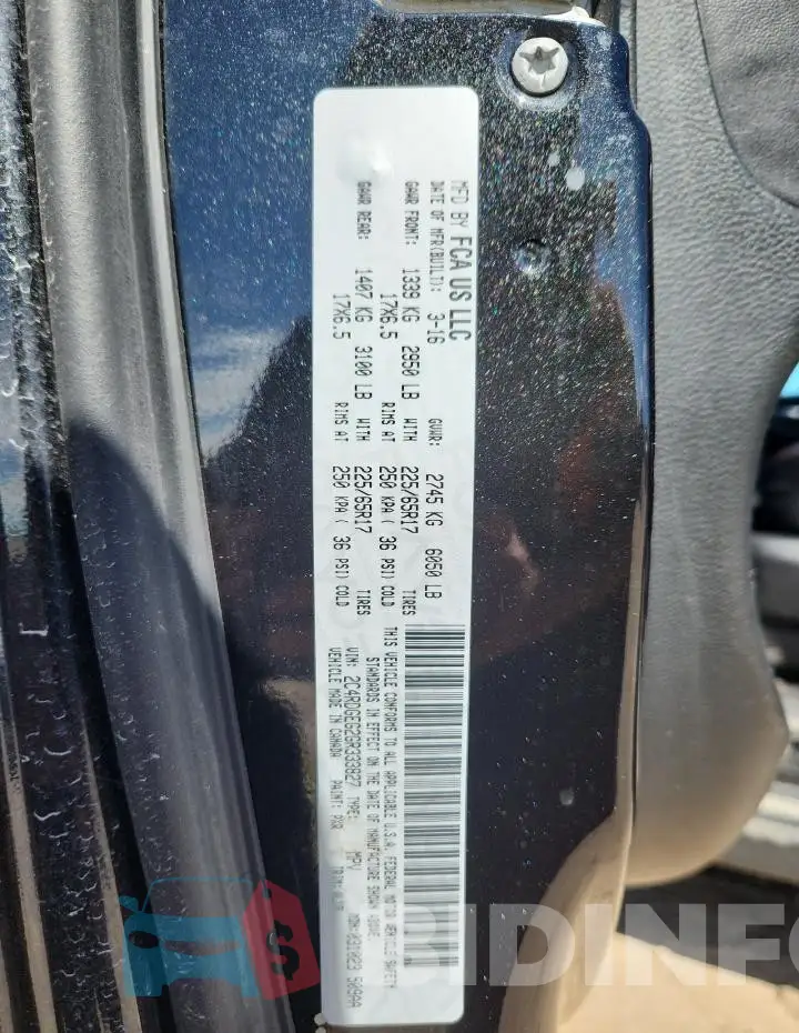 2C4RDGEG2GR333827 Photo# 13