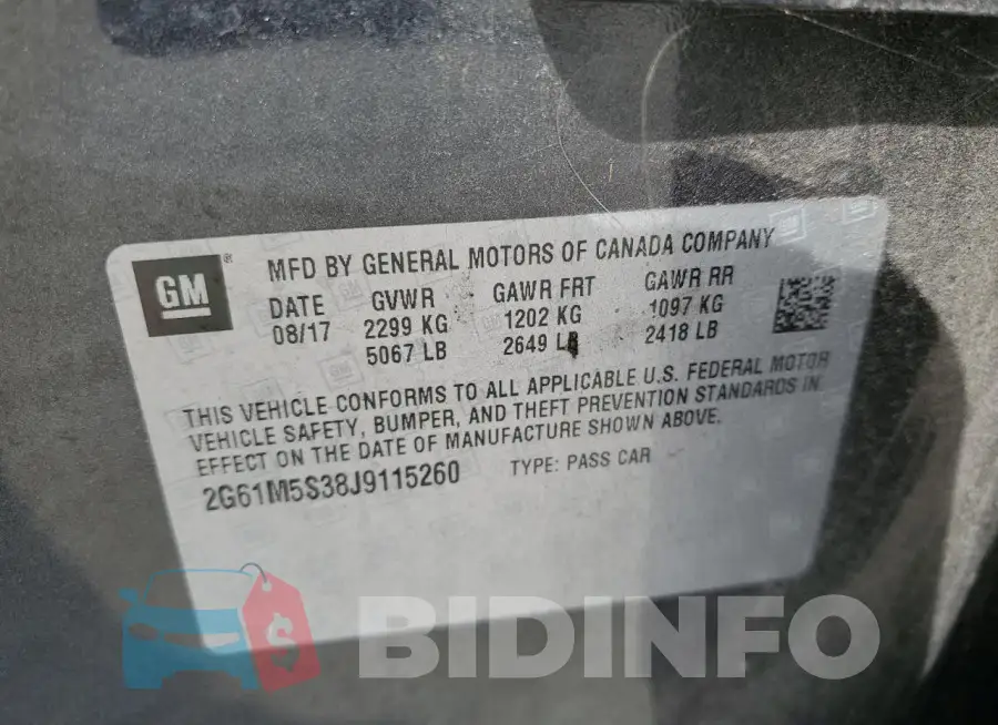 2G61M5S38J9115260 Photo# 13