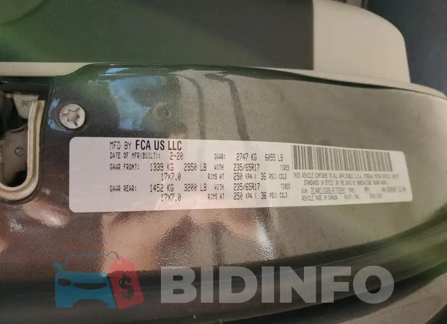 2C4RC1DG9LR172291 Photo# 13