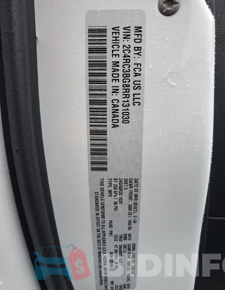 2C4RC3BG8RR131030 Photo# 13