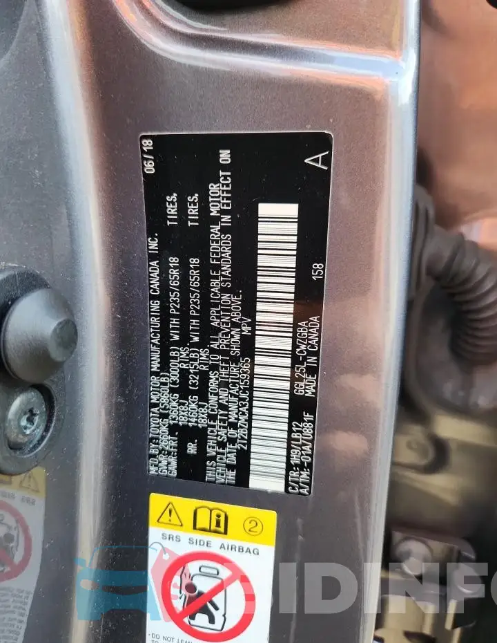 2T2BZMCA3JC159365 Photo# 13