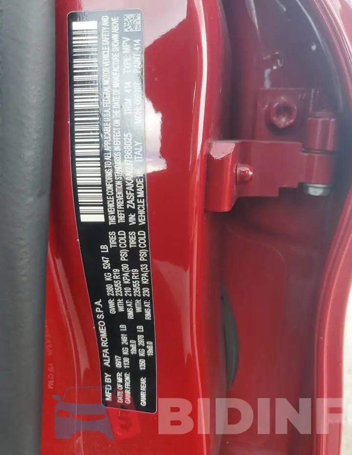 ZASFAKAN2J7B68025 Photo# 13