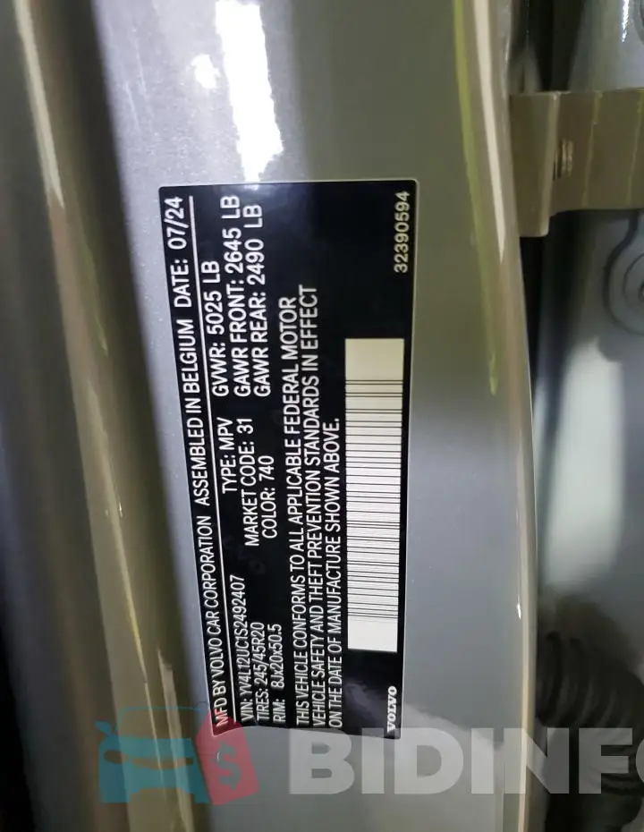 YV4L12UC1S2492407 Photo# 13