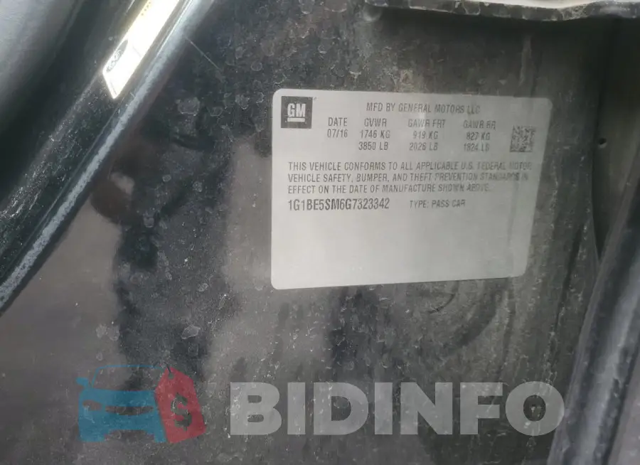 1G1BE5SM6G7323342 Photo# 12