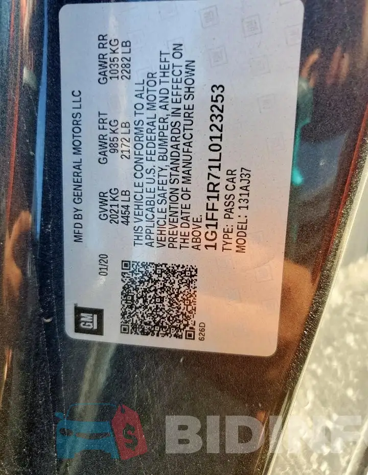 1G1FF1R71L0123253 Photo# 12