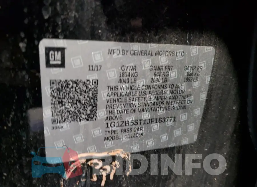 1G1ZB5ST1JF163771 Photo# 12