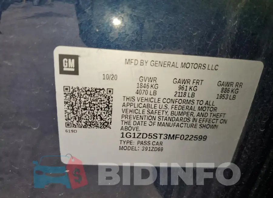 1G1ZD5ST3MF022599 Photo# 12