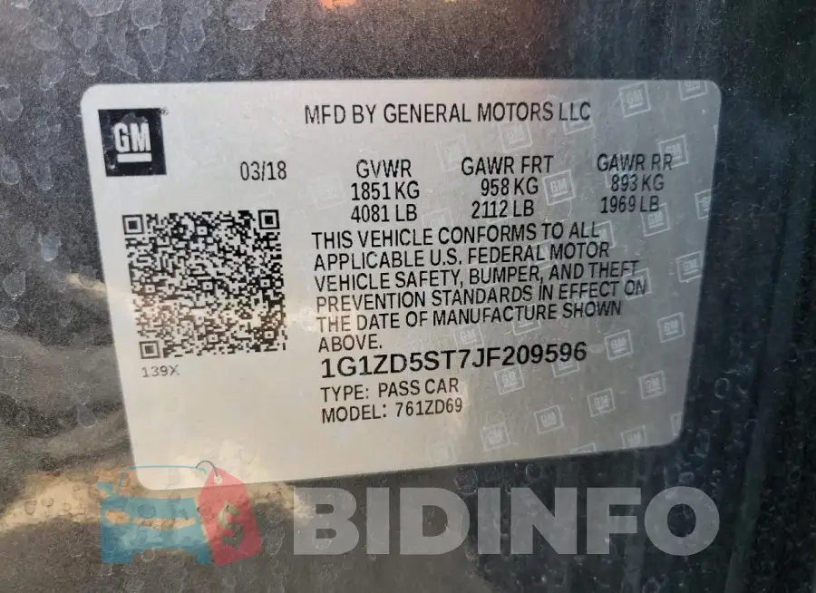 1G1ZD5ST7JF209596 Photo# 12
