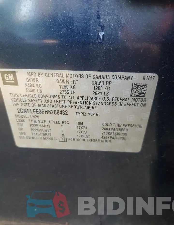 2GNFLFE36H6288432 Photo# 13