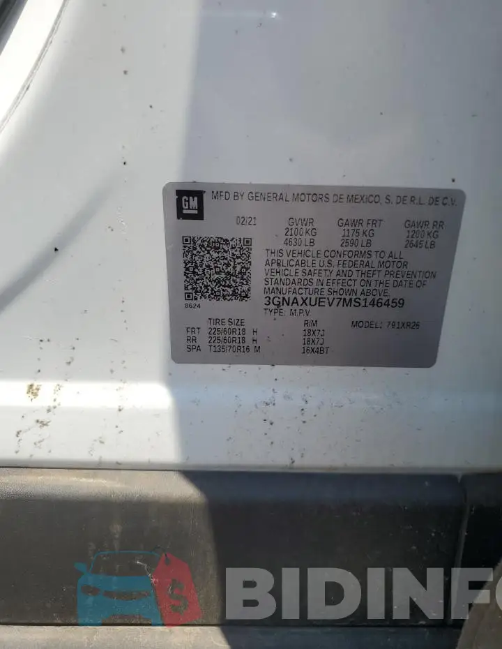 3GNAXUEV7MS146459 Photo# 12
