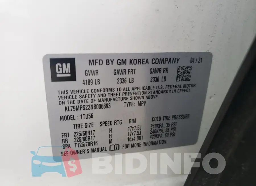 KL79MPS23NB006693 Photo# 12