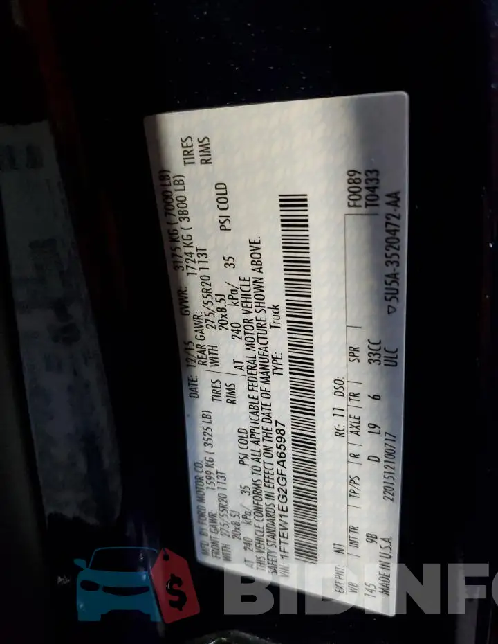 1FTEW1EG2GFA65987 Photo# 12