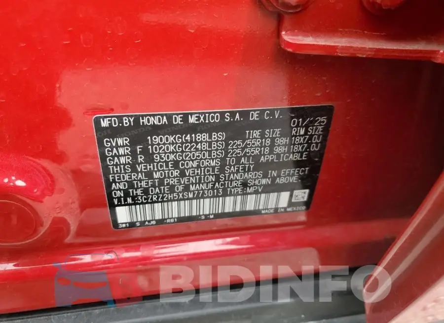 3CZRZ2H5XSM773013 Photo# 13
