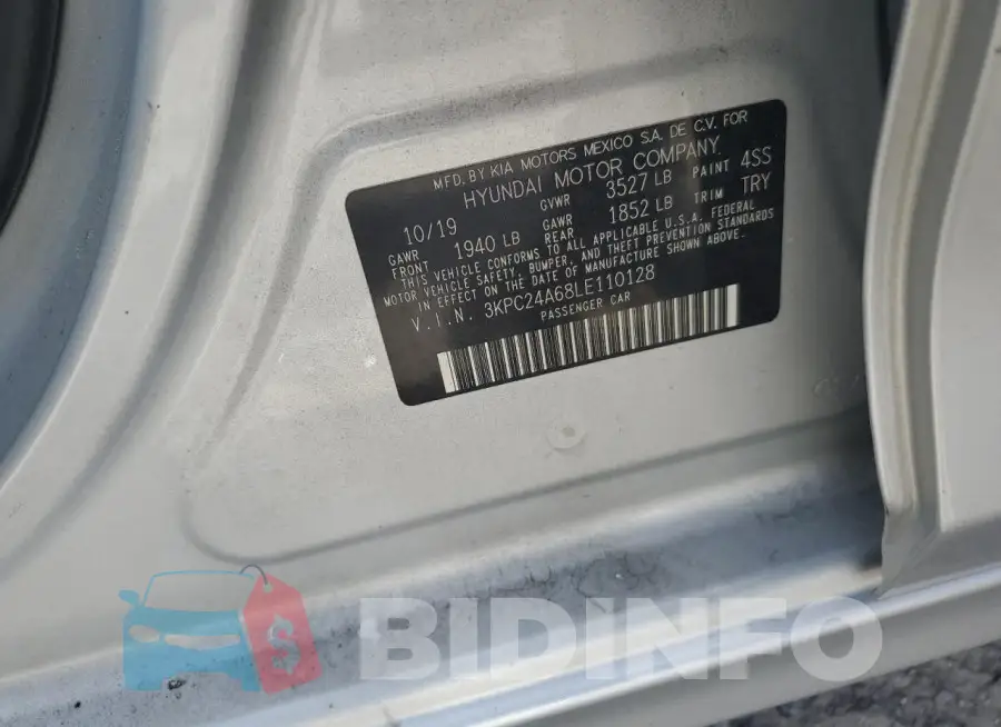 3KPC24A68LE110128 Photo# 12