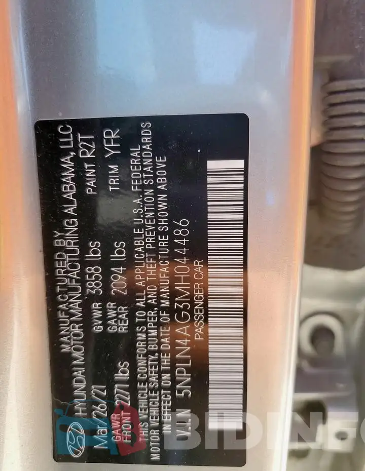 5NPLN4AG3MH044486 Photo# 12