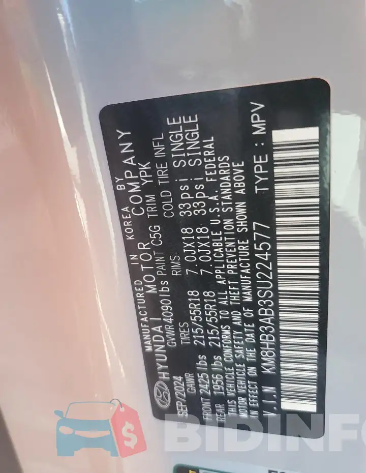 KM8HB3AB3SU224577 Photo# 13