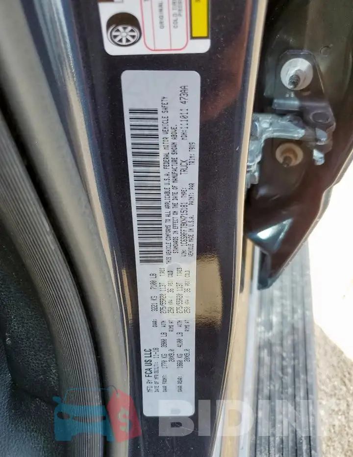 1C6SRFFT9KN715181 Photo# 12