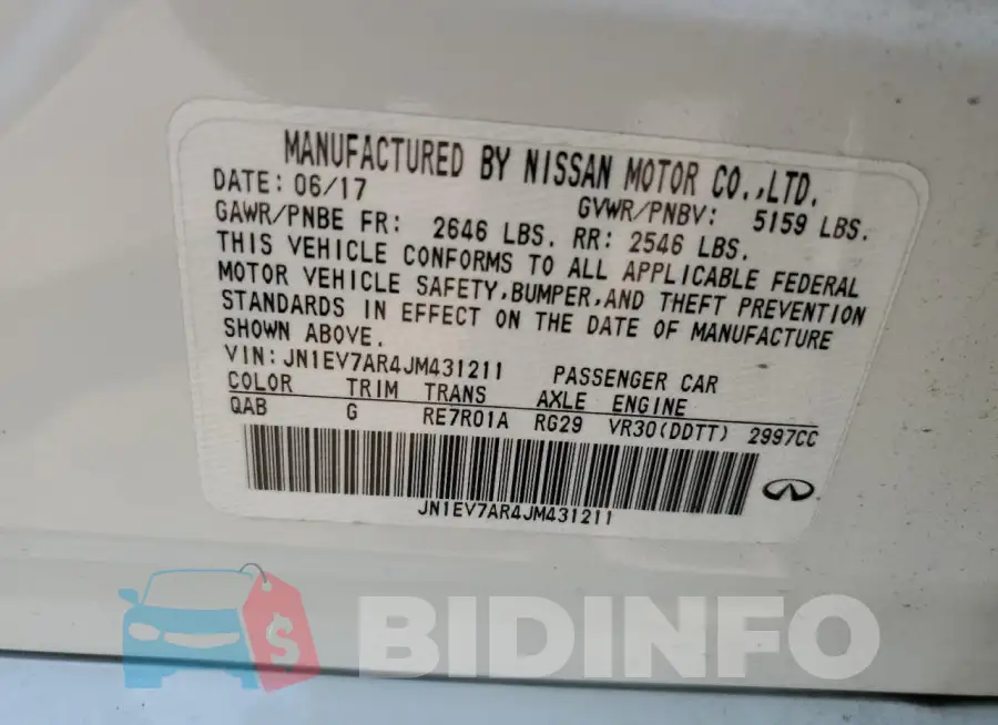 JN1EV7AR4JM431211 Photo# 12