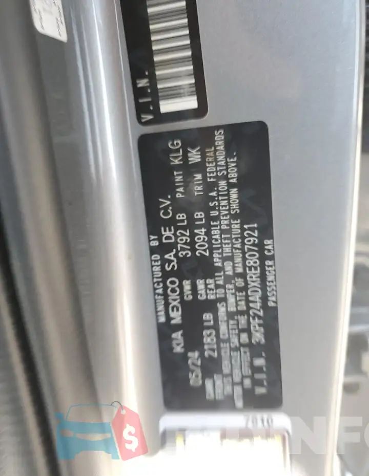 3KPF24ADXRE807921 Photo# 13