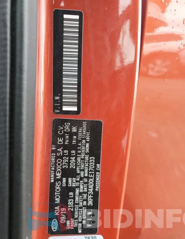 3KPF34AD0LE170333 Photo# 12