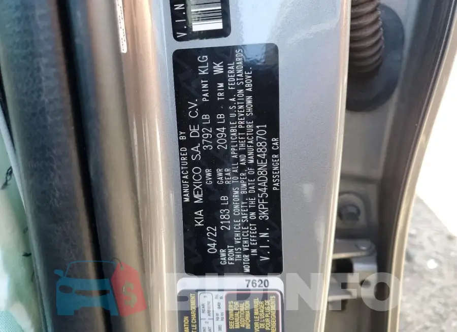 3KPF54AD8NE488701 Photo# 13