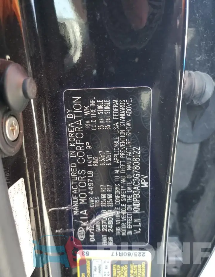KNDPB3AC3G7808122 Photo# 12