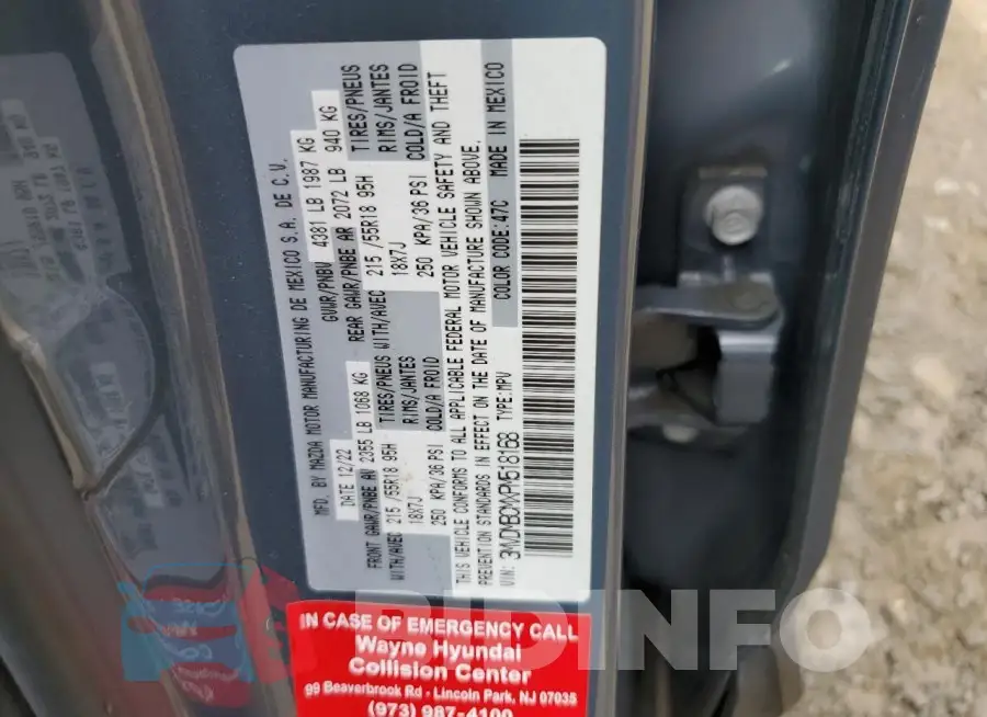 3MVDMBCMXPM518168 Photo# 14