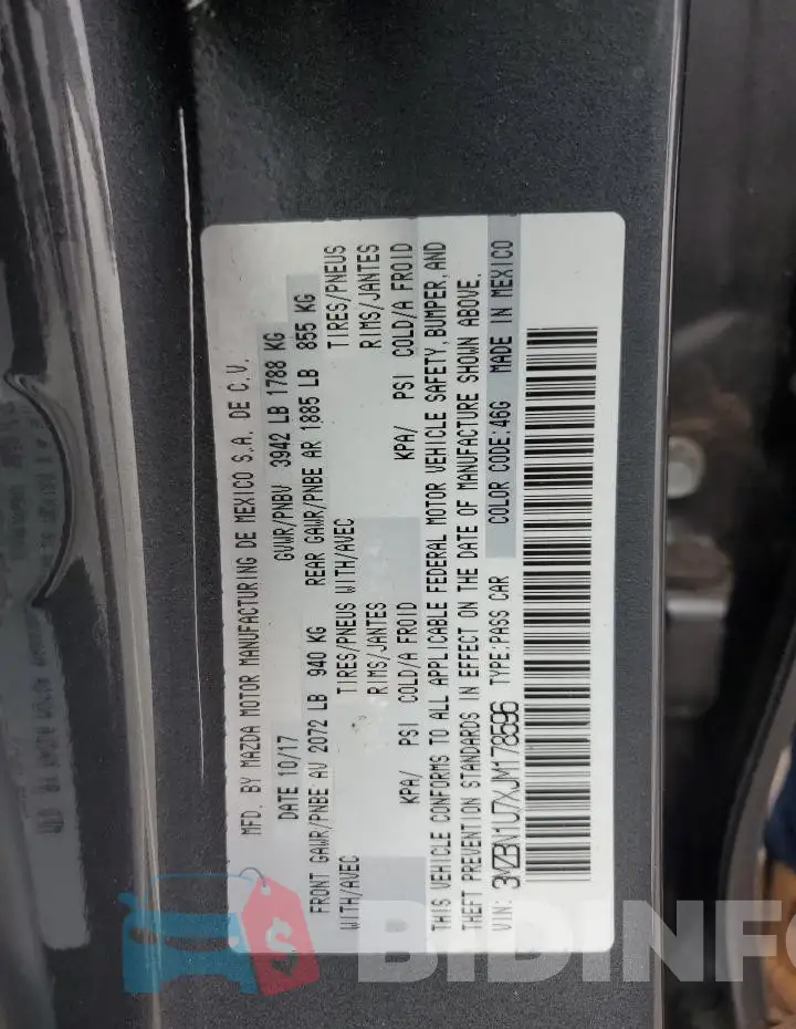 3MZBN1U7XJM178596 Photo# 13