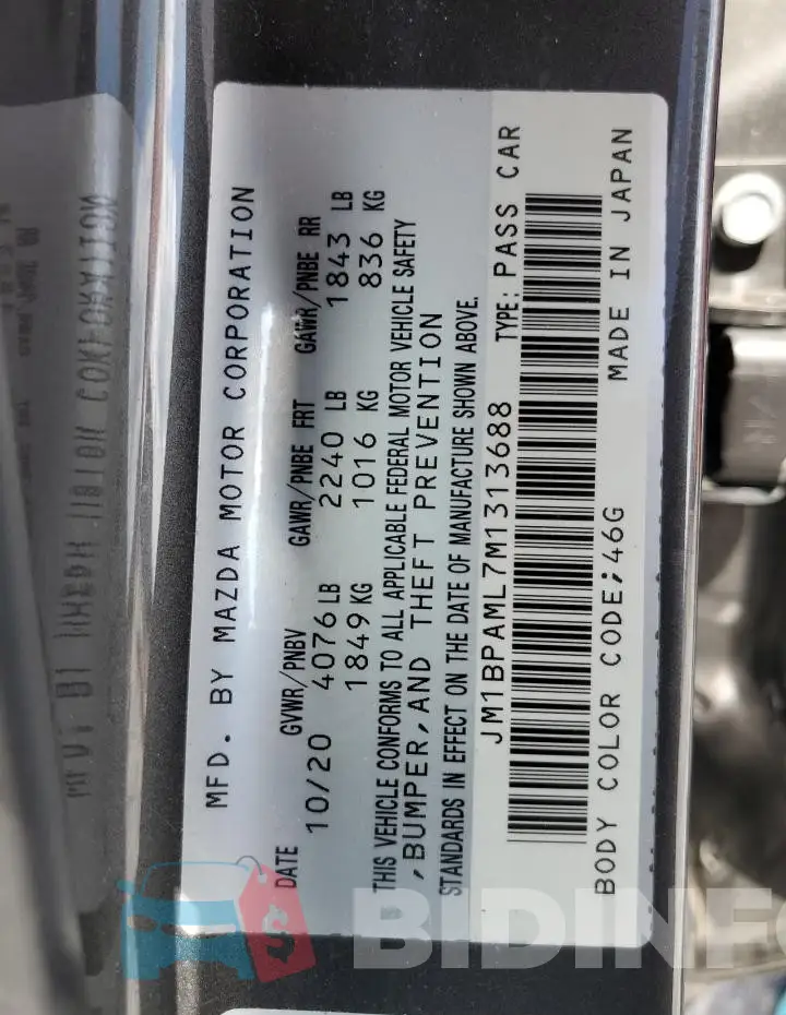 JM1BPAML7M1313688 Photo# 12