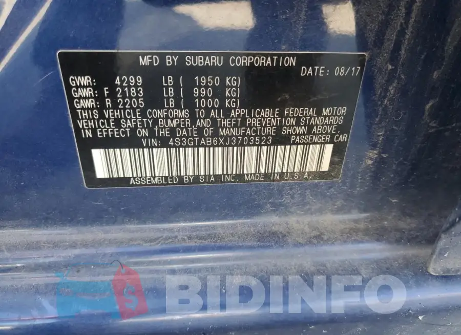 4S3GTAB6XJ3703523 Photo# 14