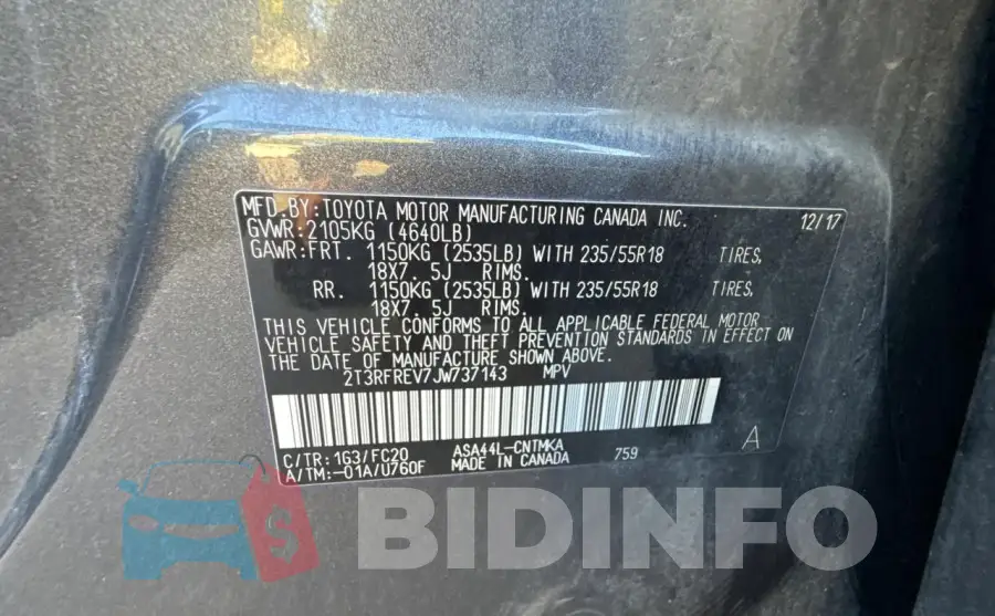 2T3RFREV7JW737143 Photo# 10