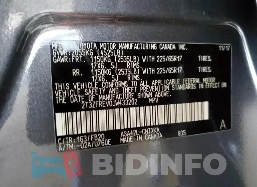 2T3ZFREV0JW433202 Photo# 14