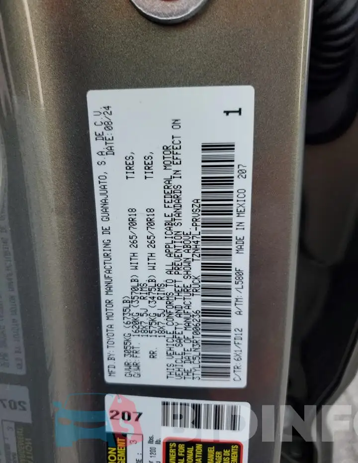 3TYLC5LN3RT006236 Photo# 12