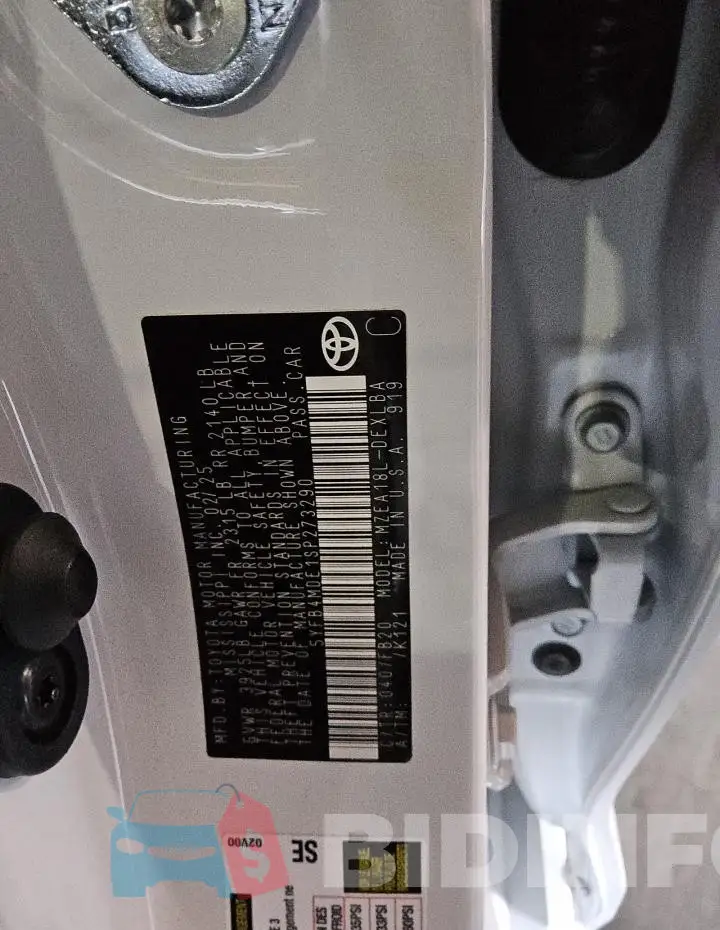 5YFB4MDE1SP273290 Photo# 13