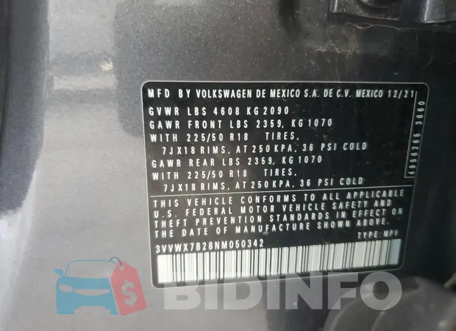 3VVWX7B28NM050342 Photo# 12