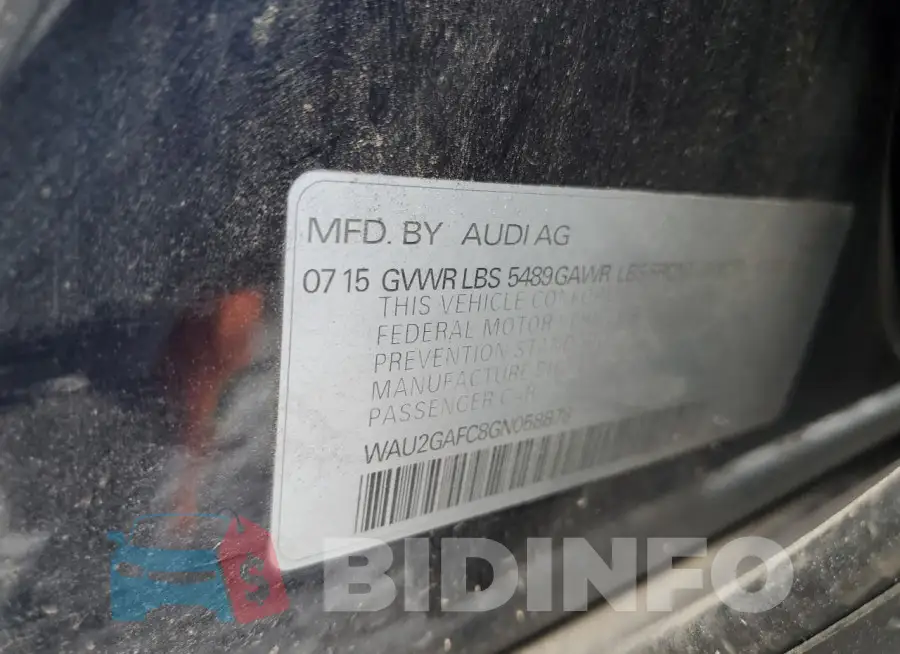 WAU2GAFC8GN058878 Photo# 12