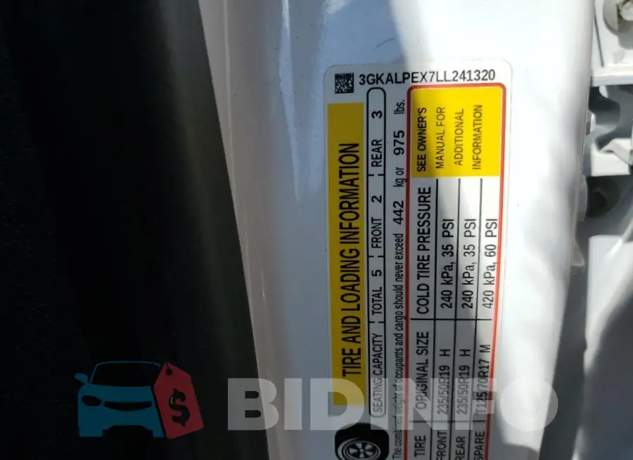 3GKALPEX7LL241320 Photo# 13