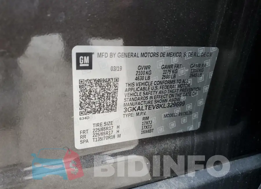 3GKALTEV8KL329699 Photo# 13