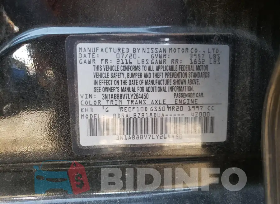 3N1AB8BV7LY264450 Photo# 12