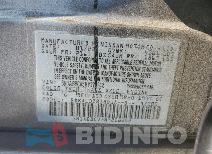 3N1AB8CV5NY228242 Photo# 12