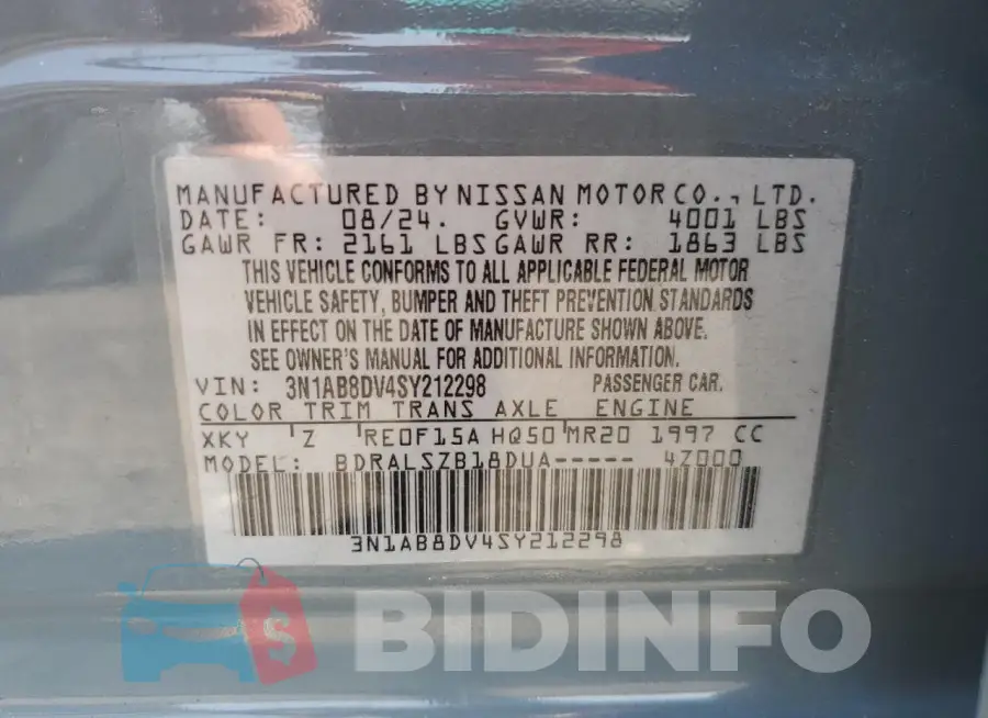 3N1AB8DV4SY212298 Photo# 12