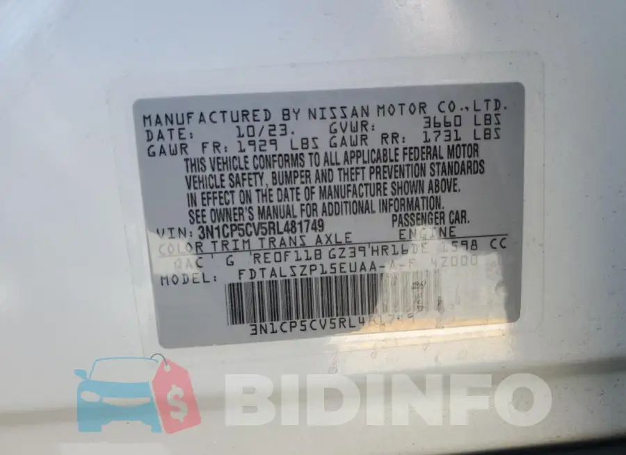 3N1CP5CV5RL481749 Photo# 12
