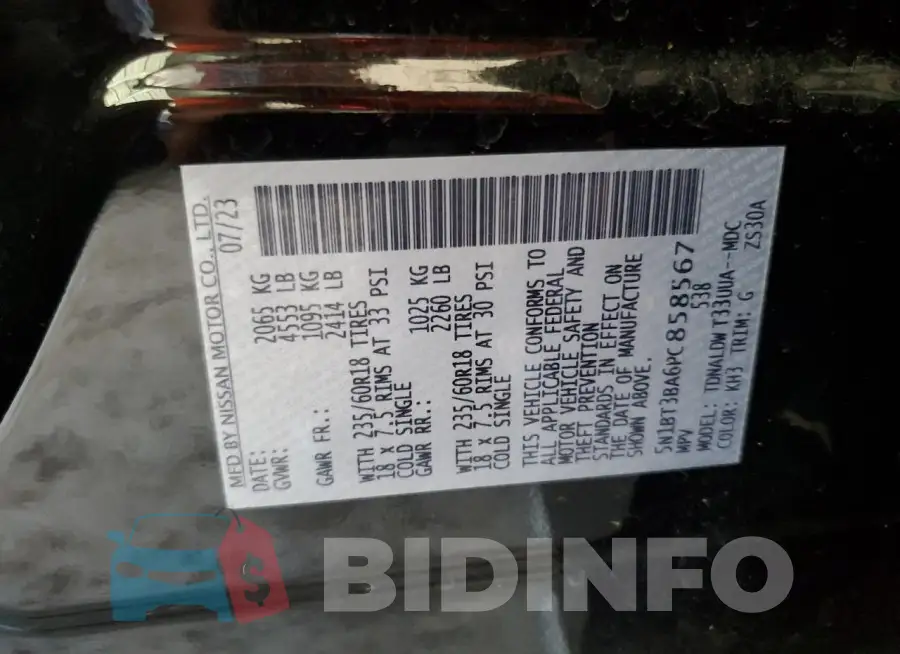 5N1BT3BA6PC858567 Photo# 13