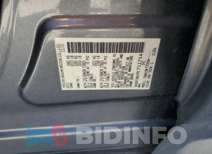 5N1BT3BA7PC751754 Photo# 13