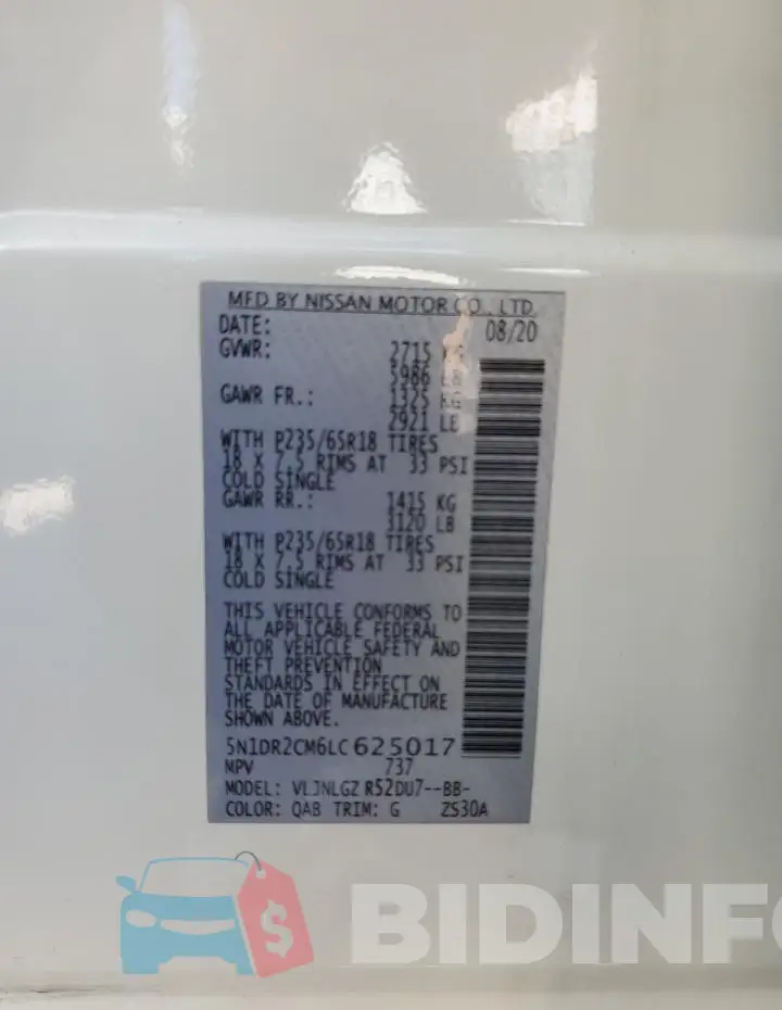 5N1DR2CM6LC625017 Photo# 13