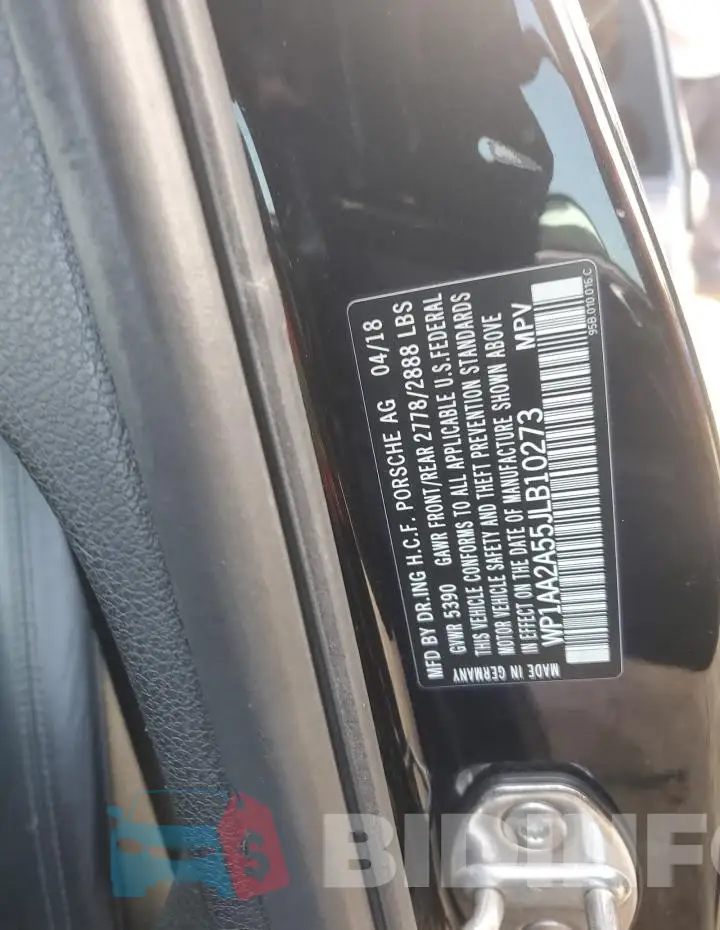 WP1AA2A55JLB10273 Photo# 13