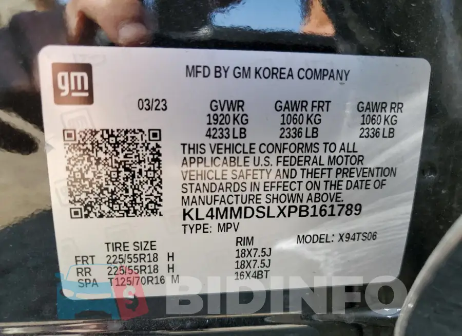 KL4MMDSLXPB161789 Photo# 13